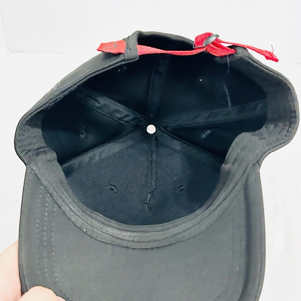 Peloton Wordmark Workout Sports Exercise Hat Cap Adjustable Strapback Black - Picture 5 of 5